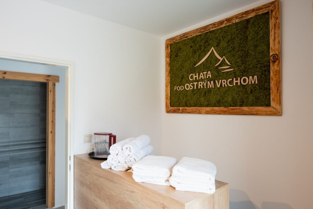 Recepcia wellness v Chate pod Ostrým vrchom